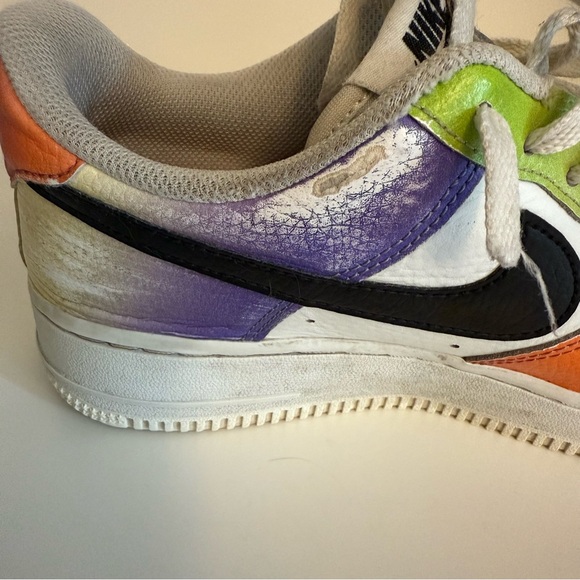 Women's Nike Air Force 1 Low Bright Multi-Color Gradient Shoes Sneakers Size 7.5 - Picture 8 of 16